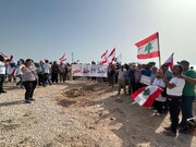 لبنانی‌ها تجاوز رژیم صهیونیستی به مرزهای آبی این کشور را محکوم کردند