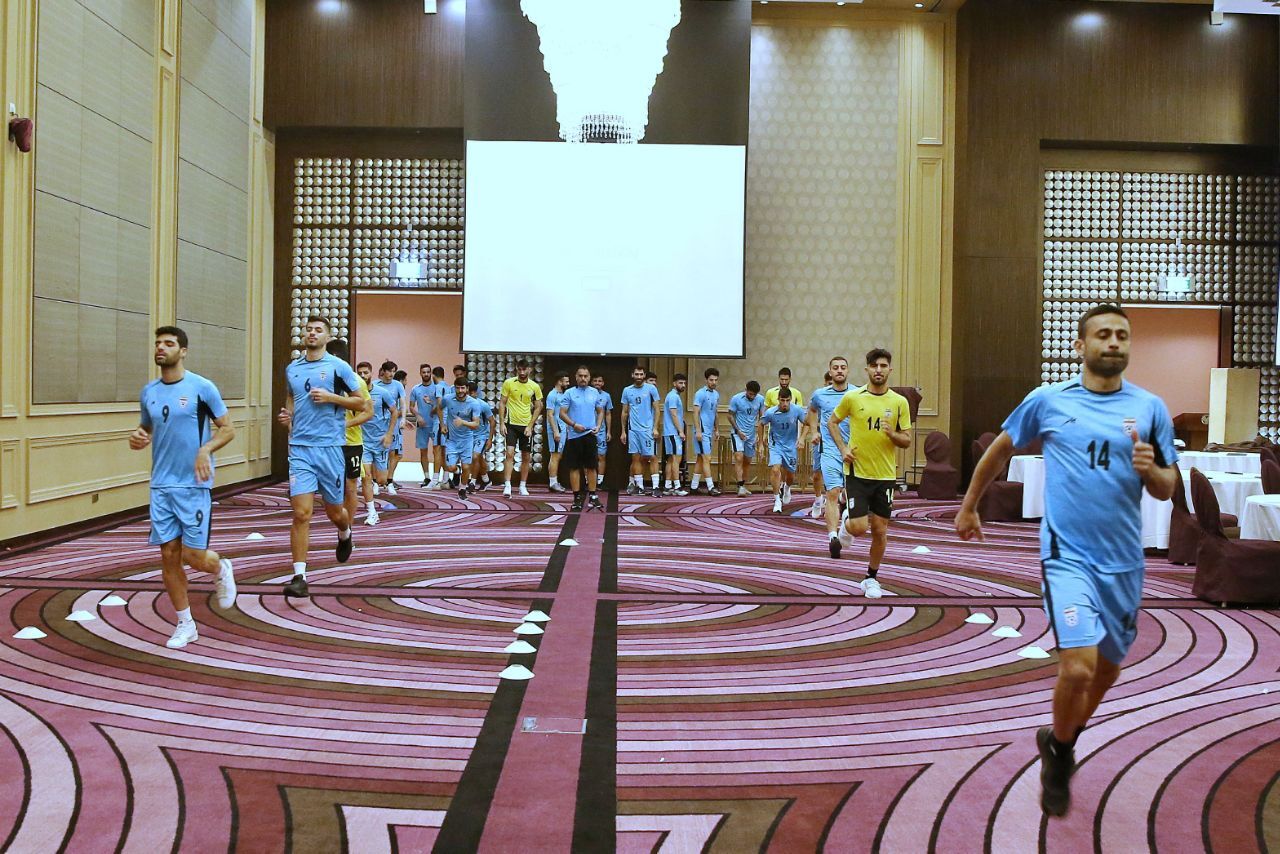 تمرین سبک و مُفرح شاگردان اسکوچیچ قبل از بازی با الجزایر
