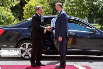 Rencontre entre les Ministres iranien et turkmène des A.E. , Hossein Amir Abdollahian et Rashid Meredov , le mardi 14 juin 2022 à Téhéran