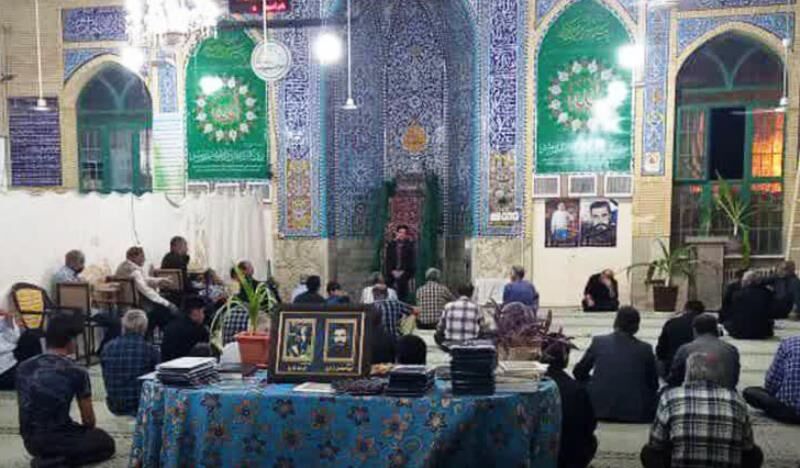 مجلس ترحیم جانباختگان قطار مشهد - یزد در مهریز برگزار شد