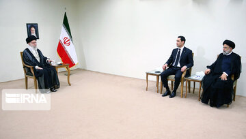 Supreme Leader receives Turkmen president