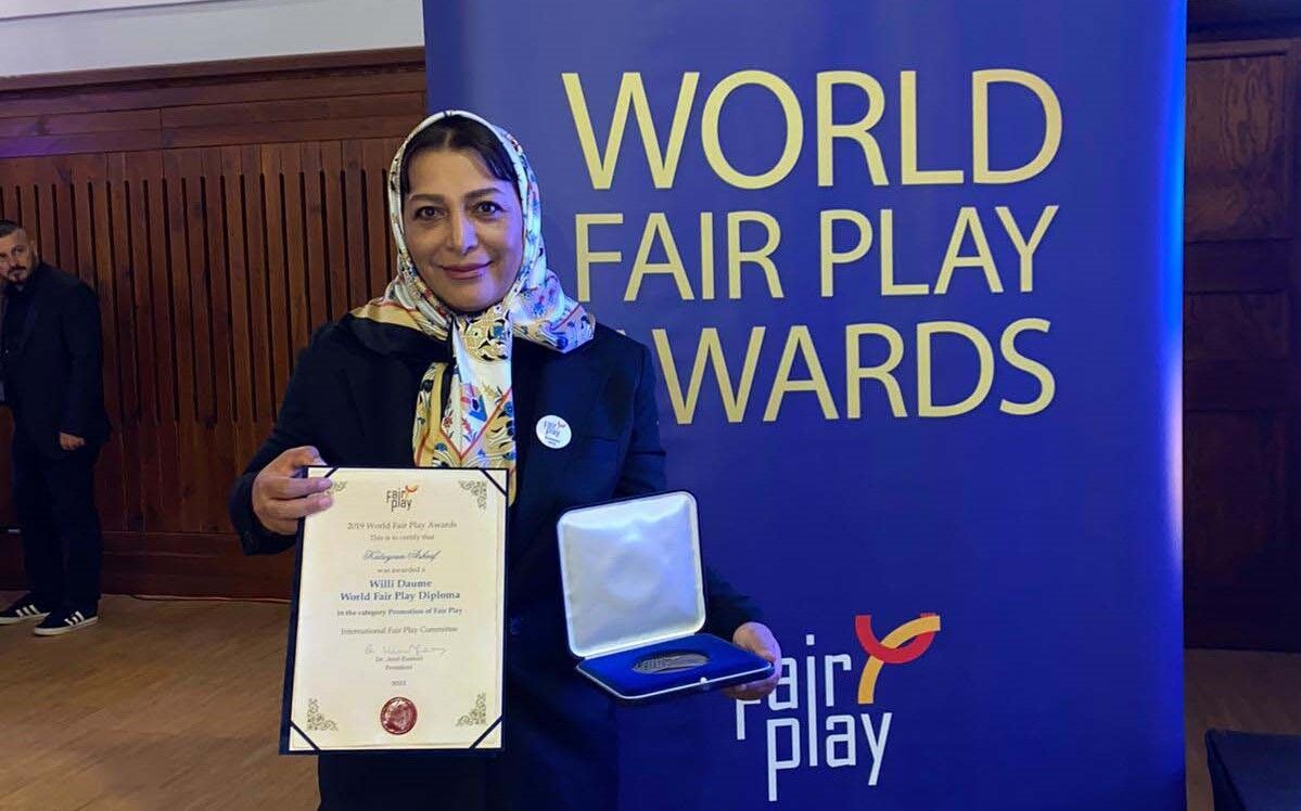 Mujer iraní gana los premios World Fair Play