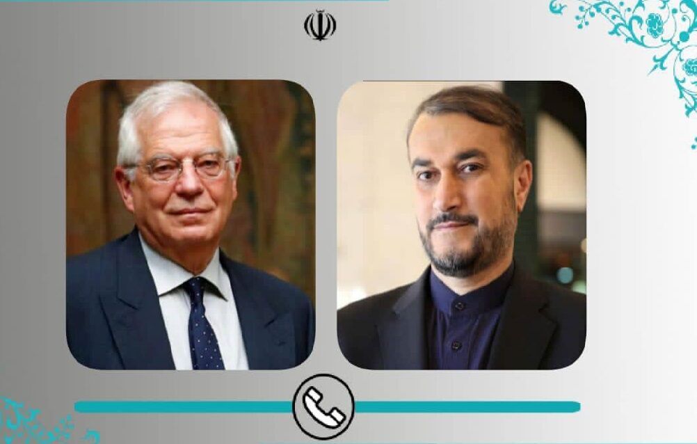 Amir Abdollahian und Borrell diskutieren über Verhandlungen zur Aufhebung der Sanktionen gegen Iran