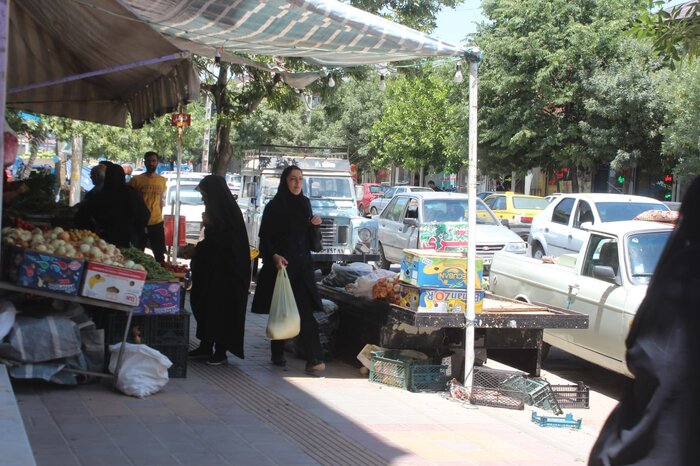 جولان دستفروشان در معابر عمومی خلخال