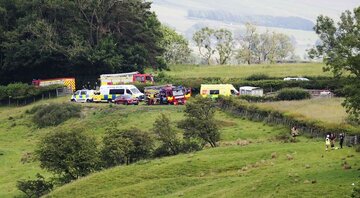کشته شدن ۲ نفر بر اثر سقوط بالگرد در انگلیس