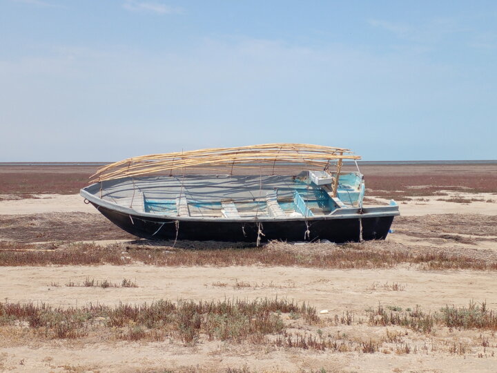 مشاهدات میدانی خبرنگار ایرنا؛ دماغه شرقی خلیج گرگان خشکید