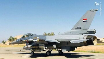 حمله جنگنده های اف-۱۶ عراق به مواضع داعش + فیلم