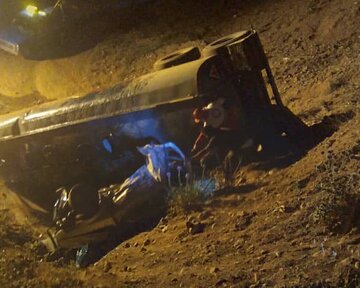 تصادف در جاده تاکام ساری یک کشته و هفت مجروح برجا گذاشت 