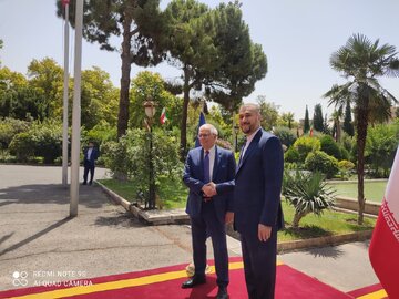 Dışişleri Bakanı Emir Abdullahiyan ile AB Dış Politika Temsilcisi Borrell'in görüşmesinden görüntüler