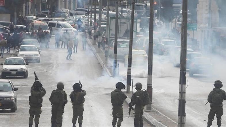 مجروح شدن ۲۰ فلسطینی در درگیری‌های روز شنبه جنوب نابلس
