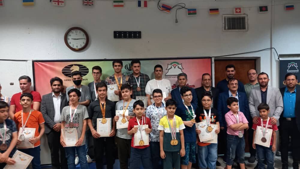 نفرات برتر شطرنج ایران در رده‌های سنی معرفی شدند