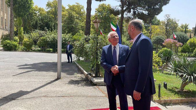 ایرانی وزیر خارجہ کی یورپی یونین کے سربراہ سے ملاقات