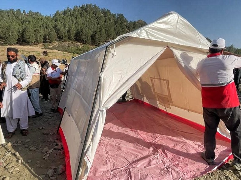 امدادرسانی ایران در مناطق زلزلهزده افغانستان به روایت تصویر