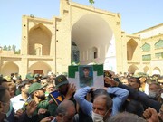 تشییع پیکر مدافع وطن در بیرجند/ شهید یاری پس از ۱۱ سال آسمانی شد