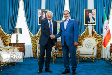 En images ; rencontre entre Josep Borrell et Ali Shamkhani à Téhéran