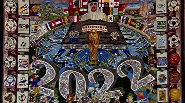 Les artistes iraniens tissent le tapis de la Coupe du monde 2022