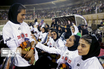 Bam Khatoon women's Football Team championship celebration