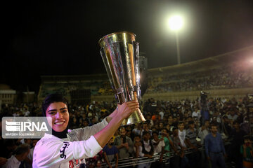 Bam Khatoon women's Football Team championship celebration