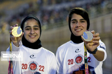 Bam Khatoon women's Football Team championship celebration