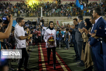 Bam Khatoon women's Football Team championship celebration