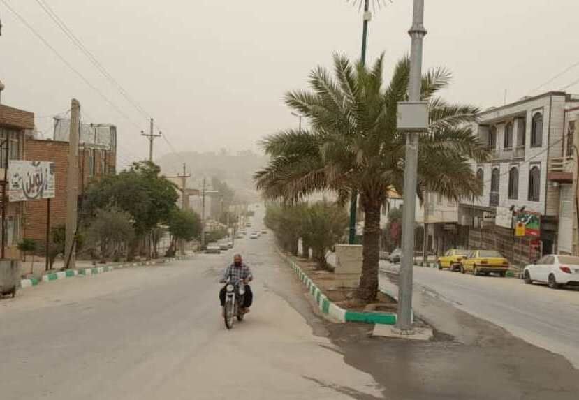 آسمان قصرشیرین برای دومین روز غبارآلود است