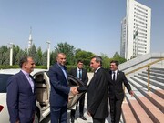 Türkmenistan Dışişleri Bakanı İranlı Mevkidaşı Emir Abdullahiyan’ı Karşıladı