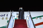 رئيس الجمهورية يغادر عشق آباد عائدا الى طهران