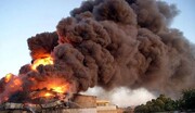 آتش سوزی در پادگان ارتش رژیم صهیونیستی در قدس 
