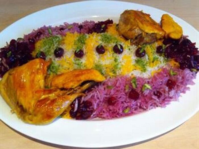 طرز تهیه آلبالو پلو مجلسی با مرغ