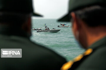 Flower-laying ceremony of martyrdom site of Iran flight passengers in Persian Gulf