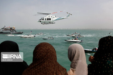 Flower-laying ceremony of martyrdom site of Iran flight passengers in Persian Gulf