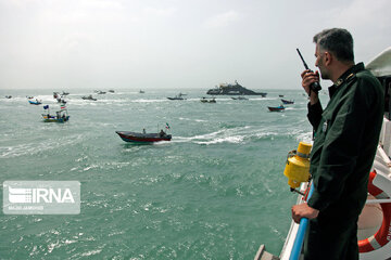 Flower-laying ceremony of martyrdom site of Iran flight passengers in Persian Gulf