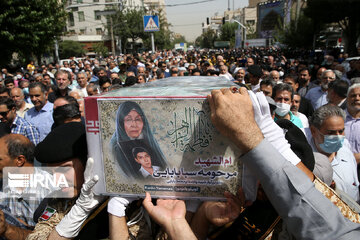 Funeral ceremony of Japanese mother of Iranian martyr