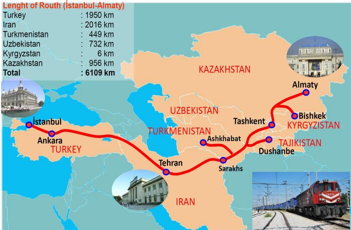 ایران، مسیر طلایی اتصال ریلی چین-اروپا