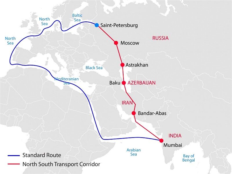 کریدور بینالمللی شمال-جنوب؛ جایگزینی امن برای کانال سوئز - ایرنا