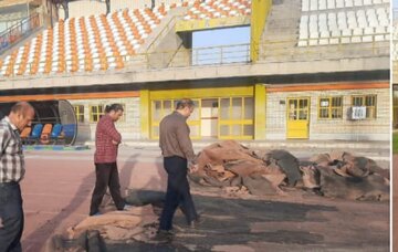 بازسازی پیست تارتان ورزشگاه انقلاب کرج ارمغان سفر دولت
