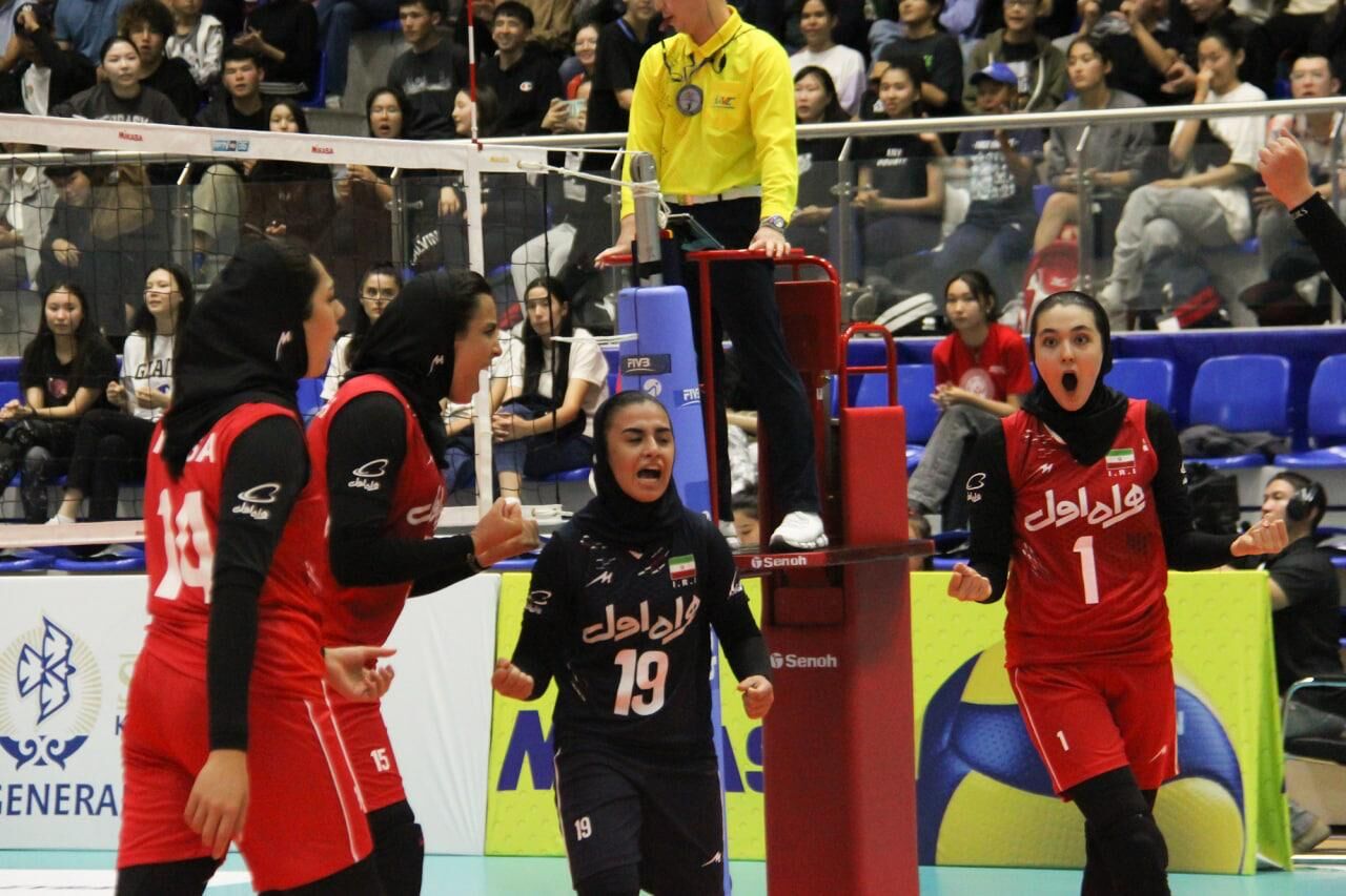 جوانان والیبال دختر آسیا؛ پیروزی ایران برابر قزاقستان