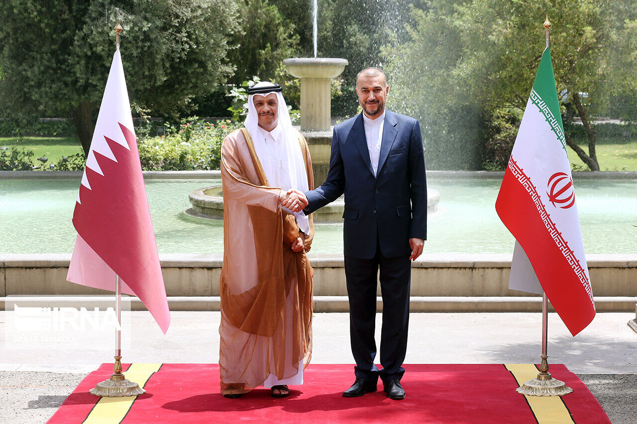 ایرانی وزیر خارجہ اور ان کے قطری ہم منصب کی ملاقات