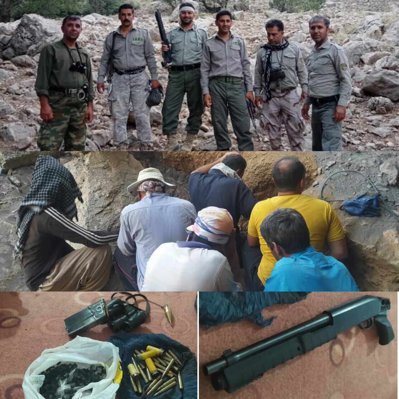 دستگیری باند شکارچیان غیرمجاز در منطقه حفاظتشده سفیدکوه خرمآباد دستگیری باند شکارچیان غیرمجاز در منطقه حفاظتشده سفیدکوه خرمآباد