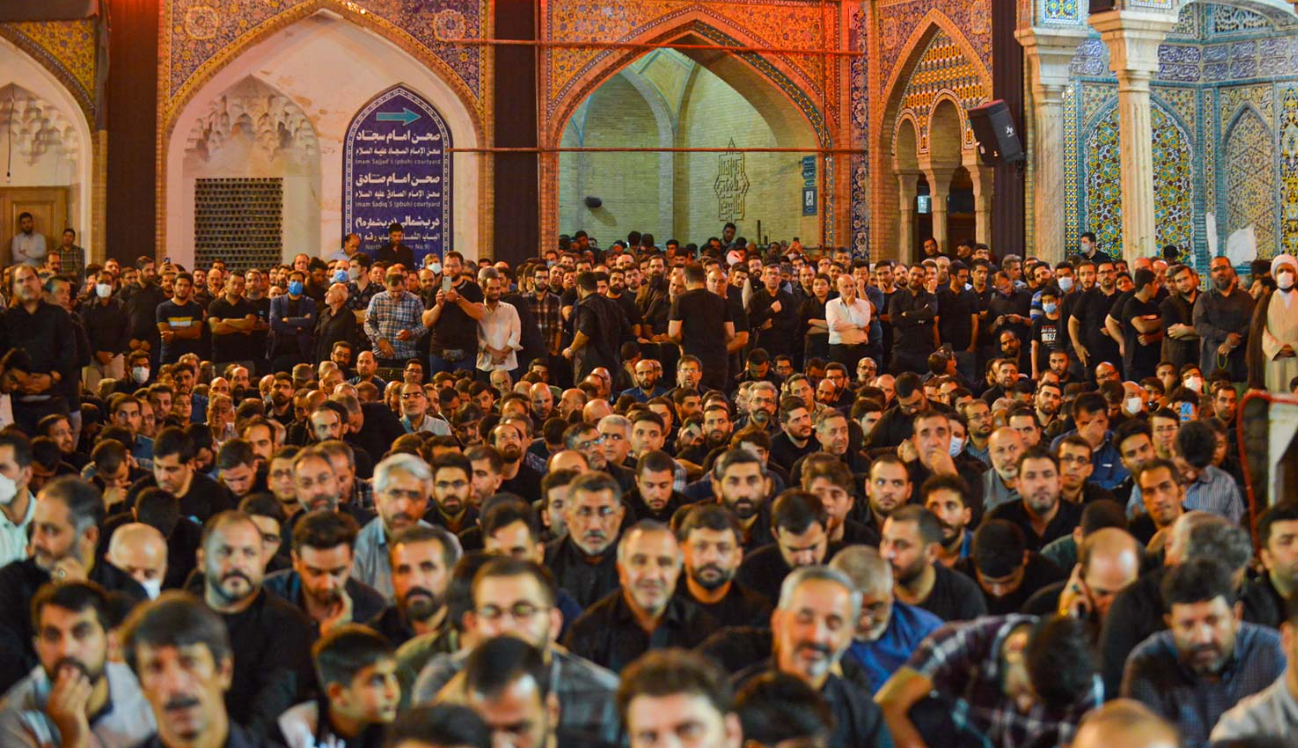 عاشقان اهل بیت در شب پایانی مسلمیه در آستان شاه عبدالعظیم لبیک یا حسین گفتند