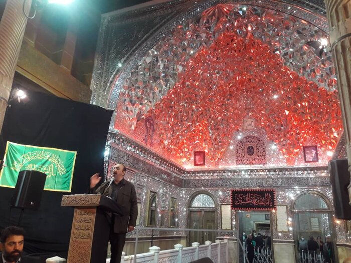 دومین شب عزاداری ایام مسلمیه درآستان شاه عبدالعظیم حسنی درقبله تهران برگزار شد