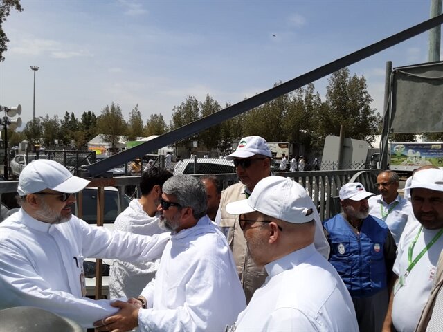 دیدار روسای سازمان حج و زیارت و شرکت مطوفی حجاج ایرانی در عرفات