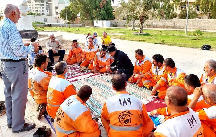 پویش ۱۰۰ ثانیه تشویق ویژه هنرمندان و پاکبانان بوشهری به اجرا درآمد