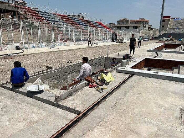 تحقق وعده رئیس‌جمهور به هواداران نساجی / چمن ورزشگاه شهید وطنی آماده بازی شد