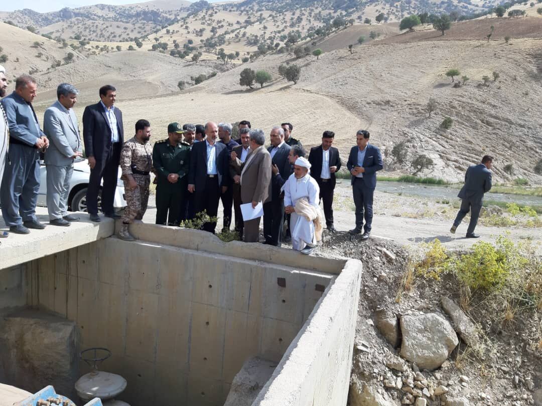 وزیر نیرو از پروژه‌های آب و فاضلاب ثلاث‌باباجانی بازدید کرد