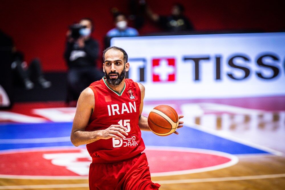 بسکتبال کاپ آسیا؛‌ حدادی برترین بازیکن ایران برابر اردن 