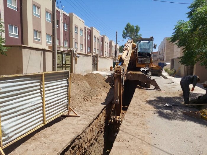 پیشرفت طرح فاضلاب فردوس با اعتبارات سفر رئیس جمهور + فیلم