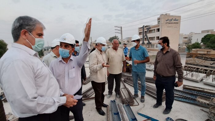 پیشرفت پروژه تقاطع شهید سلیمانی در بوشهر به ۷۰ درصد رسید