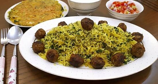 طرز تهیه کلم پلو به روش مجلسی