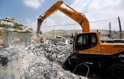 تخریب منازل فلسطینیان توسط نیروهای اشغالگر صهیونیستی